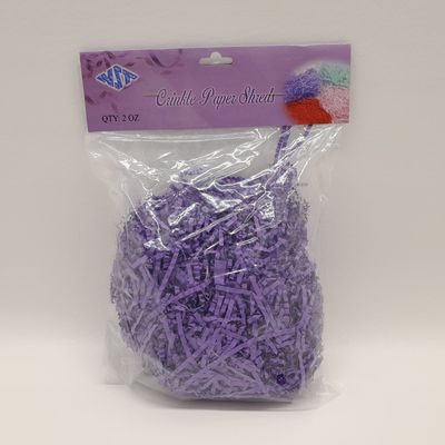 2oz Crinkle Paper Shreds Purple