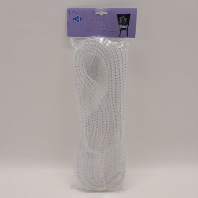 8mm x 15yd Mesh Tubing Silver