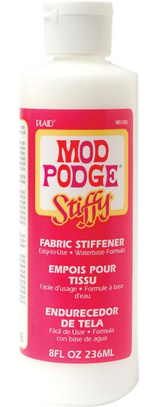 8oz Plaid Mod Podge Stiffy Fabric Stiffener