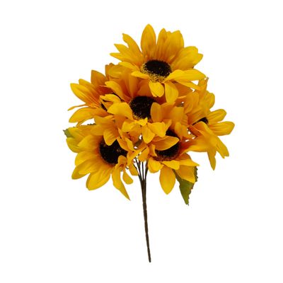 13&quot; Sunflower Bush x6 Yellow