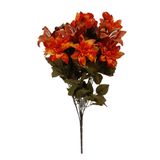 21&quot; Dahlia/Lily/Berry Bush x12 Red/Orangee