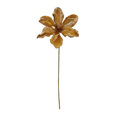 20&quot; Magnolia Bloom Pick w/9&quot; Head Gold