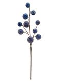 27&quot; Frosted Ornament Ball Spray x10 Blue