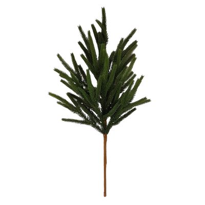 18&quot; Frosted Norfolk Pine Bush Green