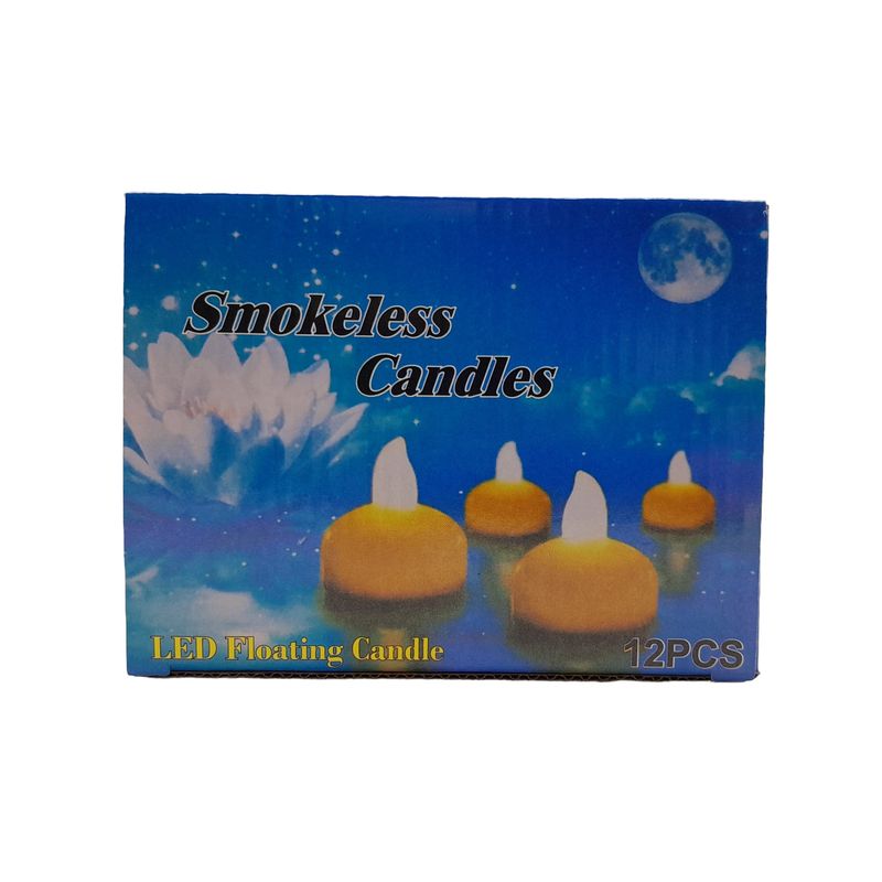 12pc 1.5&quot; Led Flicker Floating Candle White