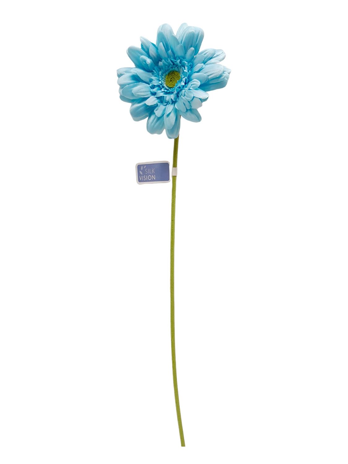 21.5&quot; Gerbera Daisy Stem w/5&quot; Head Turquoise