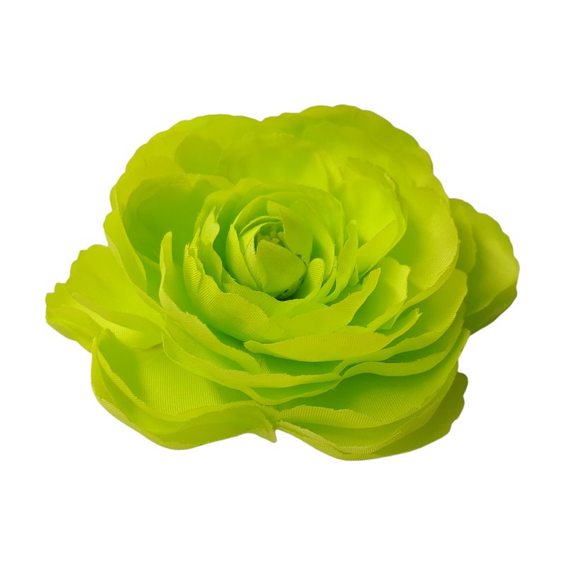 27&quot; Ranunculus Spray x3 w/1 Bud &amp; 2.5&quot;-3&quot; Heads Green