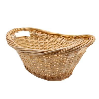 Double Handle Oval Basket Natural (LG)