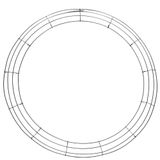 24&quot; 4 Ring Wire Box Wreath Form