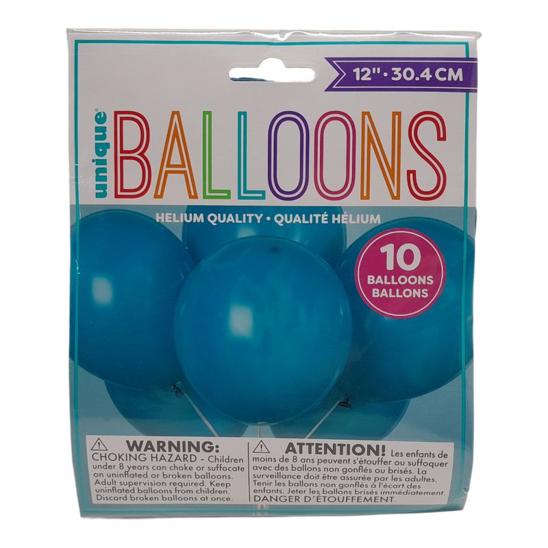 10pc 12&quot; Balloons Teal