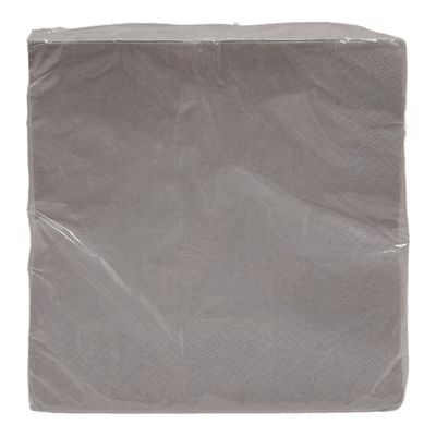 20pc 2-Ply Napkin Silver