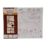 6pc 14&quot;x10.8&quot; Harvest Color Your Own Placemat