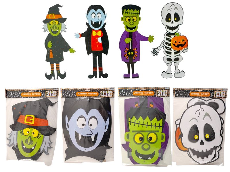 36&quot; Jointed Halloween Cutouts Assorted