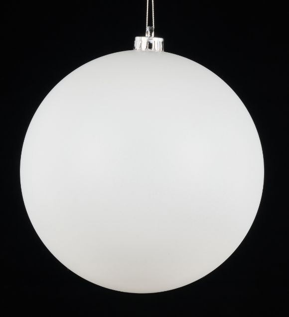 200mm  Smooth Ornament Matte White