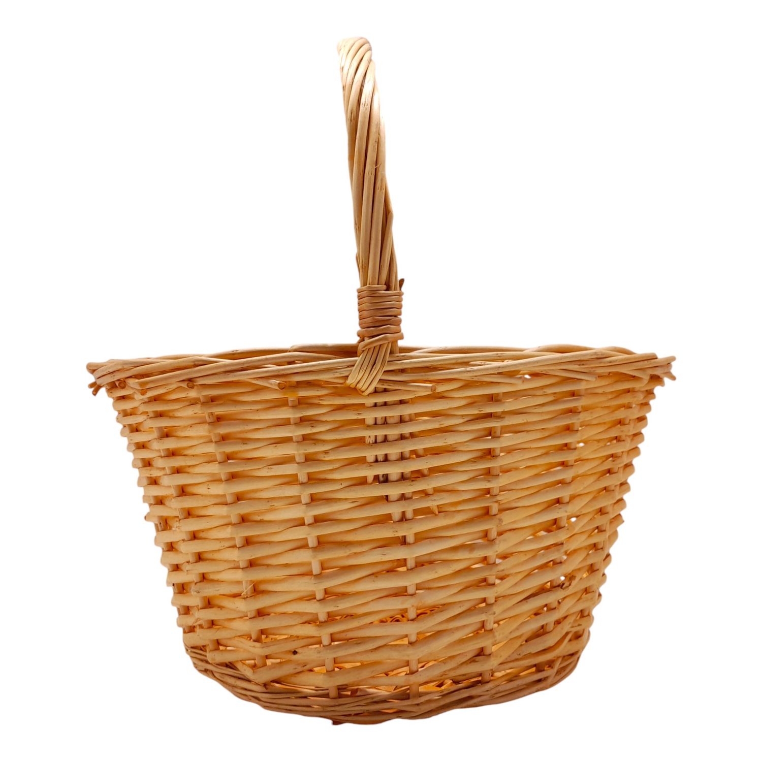 Single Handle Deep Oval Basket Natural (MD)