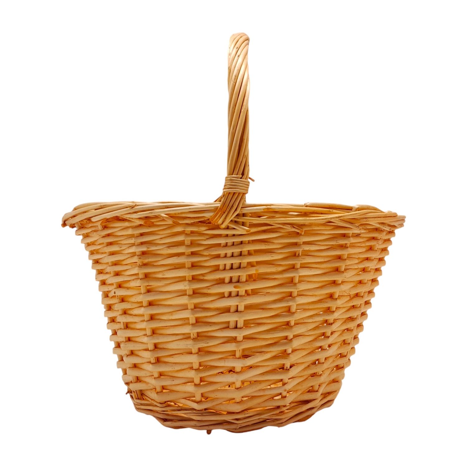 Single Handle Deep Oval Basket Natural (SM)