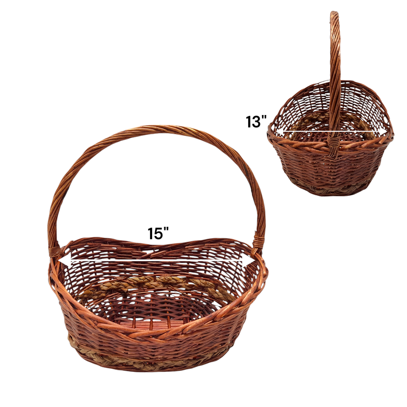 Single Handle Oval Basket 4111 (LG)