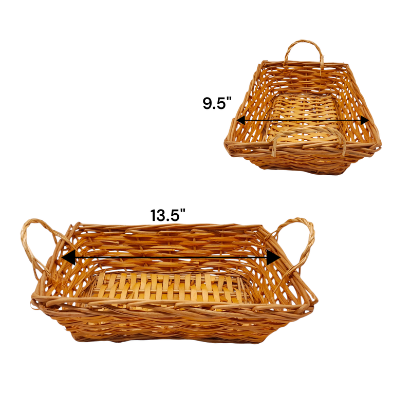 Double Handle Rectangle Basket 1202 (MD)