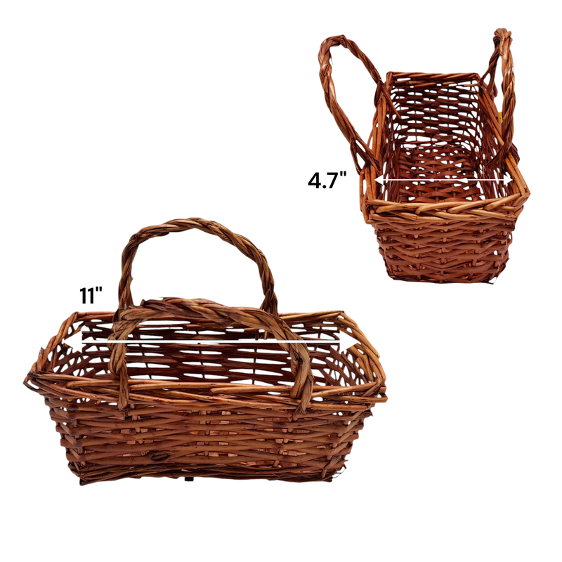 Double Handle Rectangle Basket 4521 (SM)