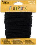 8yd Satin Rattail Cord  Black