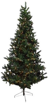 10&#39; Slim Led Lighted Deluxe Evergreen Tree