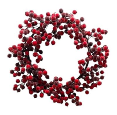 18&quot; Iced Magic Berry Wreath Red