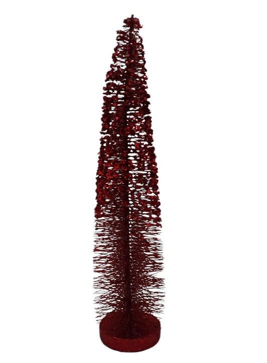 20&quot; Glitter Tree Red