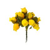 Poly Rose x12 Yellow