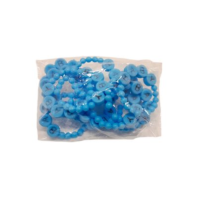 12pc 1.5&quot; Plastic Baby Bracelet Blue