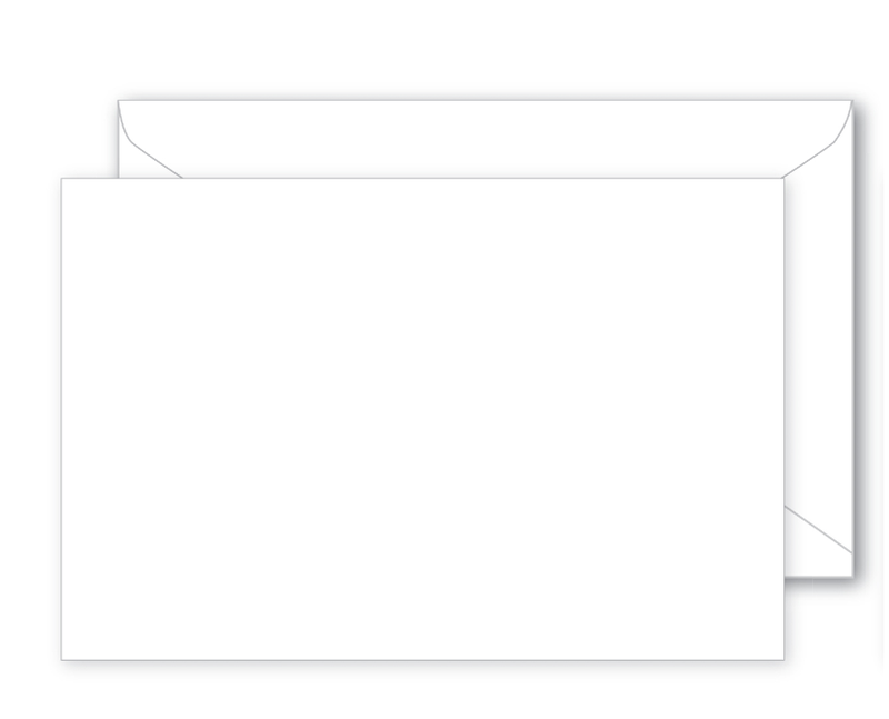 25pc 4.5&quot;x3&quot; Large Envelopes White