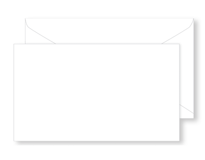 25pc 4.25&quot;x2.5&quot; Medium Envelopes White