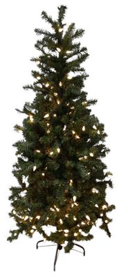 5.5&#39; Lighted Slim Canadian Pine Led Tree