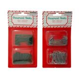 50pc 2.5&quot; 100pc 1.25&quot; Ornament Hooks Assorted