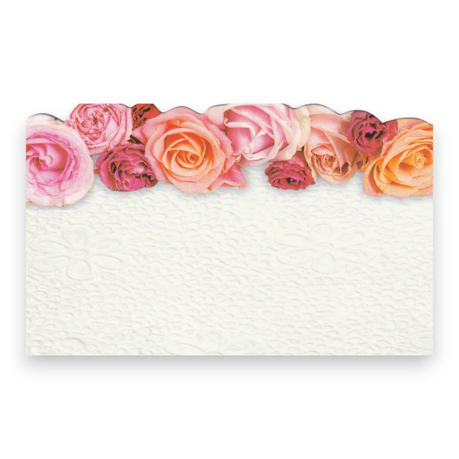 50pc 3-1/2″x2-1/4″ Enclosure Cards Assorted Roses