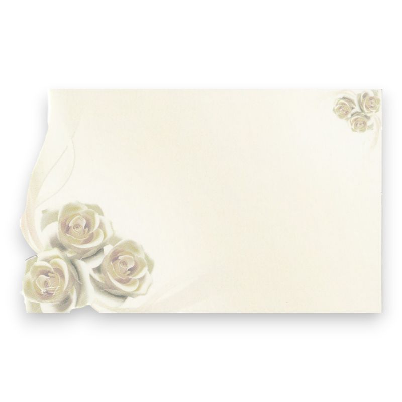 50pc 3-1/2″x2-1/4″ Enclosure Cards Roses