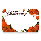 50pc 3-1/2″x2-1/4″ Enclosure Cards  Happy Anniversary