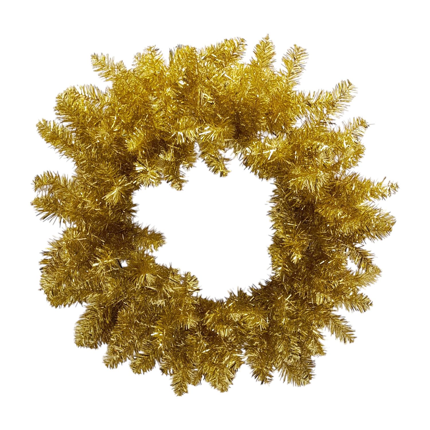 24&quot; Double Wreath Metallic Gold