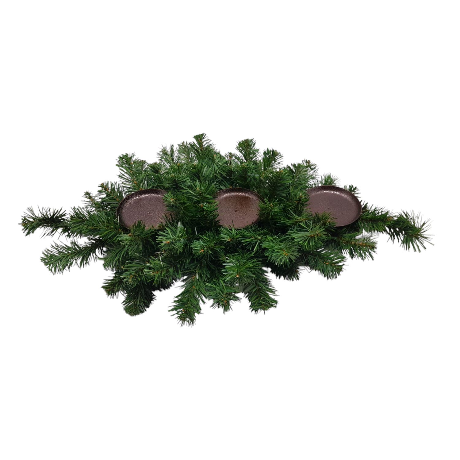 30&quot; Italian Fir Centerpiece w/3 Candleholders