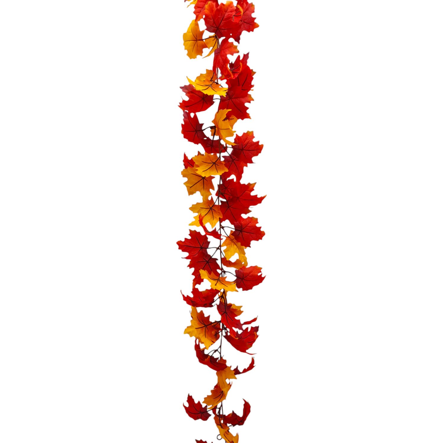 6&#39; Maple Leaf Garland Red/Orange/Yellow