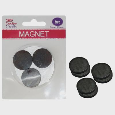 6pc 25mm Magnets