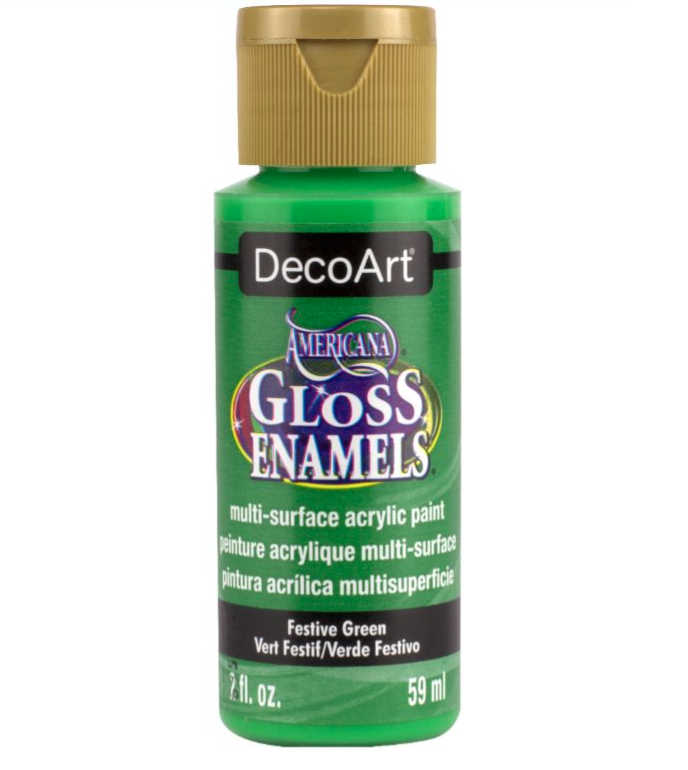 2oz Acrylic Gloss Enamel Festive Green