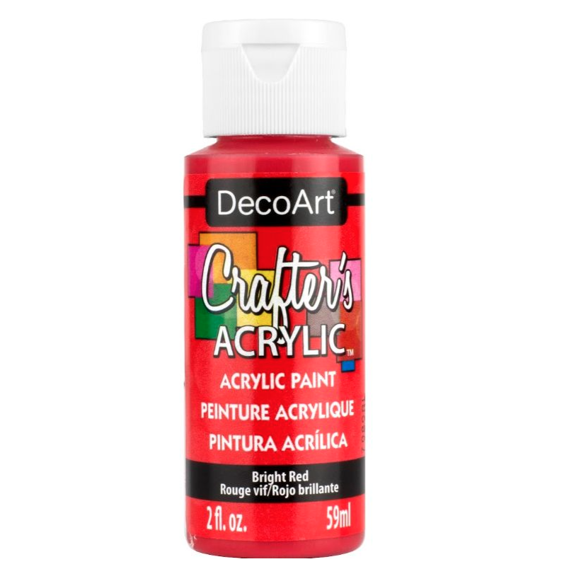 2oz Acrylic Paint Bright Red