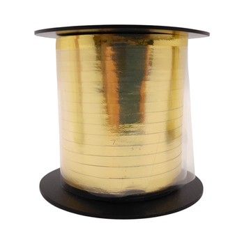 3/16&quot;x250yd Metallic Curling Ribbon Gold