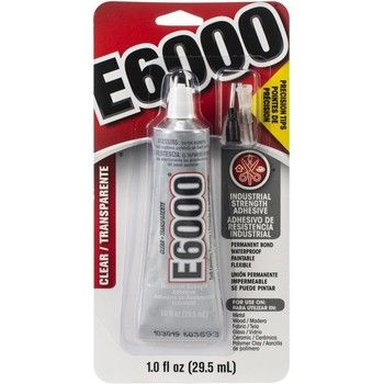 1oz E6000 Adhesive Clear w/Precision Tips