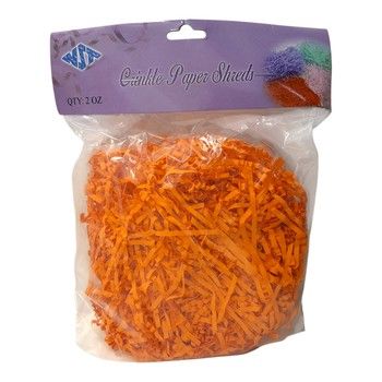 2oz Crinkle Paper Shreds Orange