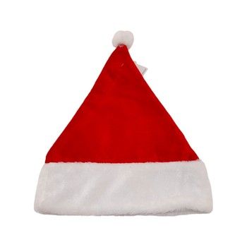 16&quot;x12&quot; Velvet Santa Hat w/Plush Cuff