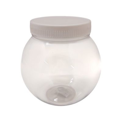 5.25&quot; Plastic Ball Bottle White