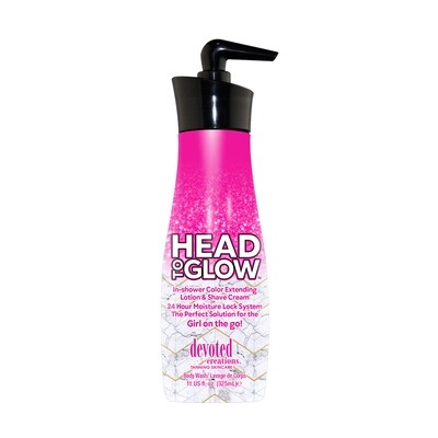 Head to Glow Shave Cream - Spray Tan Safe!! (11oz)