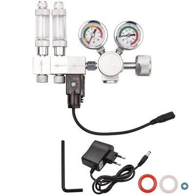 Aqualife CO2 Regulator PROFESSIONAL met magneetventiel 12V DC