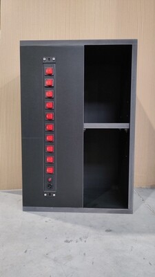 Elektrakast 40x25x60 cm met aquaswitch 10 kanaals